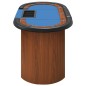 vidaXL Pokertisch 10 Spieler mit Chipablage Blau 160x80x75 cm vidaXL Pokertisch 10 Spieler mit Chipablage Blau 160x80x75 cm