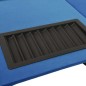 vidaXL Pokertisch 10 Spieler mit Chipablage Blau 160x80x75 cm vidaXL Pokertisch 10 Spieler mit Chipablage Blau 160x80x75 cm