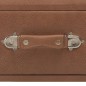 Bank mit Schubladen 80 cm Dunkelbraun Kunstleder Bank mit Schubladen 80 cm Dunkelbraun Kunstleder
