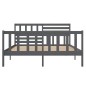 vidaXL Massivholzbett Grau 120x190 cm vidaXL Massivholzbett Grau 120x190 cm