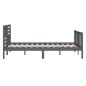 vidaXL Massivholzbett Grau 120x190 cm vidaXL Massivholzbett Grau 120x190 cm