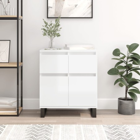 vidaXL Sideboard Hochglanz-Weiß 60x35x70 cm Holzwerkstoff
