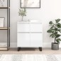 vidaXL Sideboard Hochglanz-Weiß 60x35x70 cm Holzwerkstoff vidaXL Sideboard Hochglanz-Weiß 60x35x70 cm Holzwerkstoff