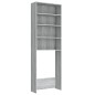 vidaXL Waschmaschinenschrank Grau Sonoma 64x24x190 cm vidaXL Waschmaschinenschrank Grau Sonoma 64x24x190 cm