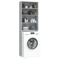 vidaXL Waschmaschinenschrank Grau Sonoma 64x24x190 cm vidaXL Waschmaschinenschrank Grau Sonoma 64x24x190 cm