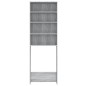 vidaXL Waschmaschinenschrank Grau Sonoma 64x24x190 cm vidaXL Waschmaschinenschrank Grau Sonoma 64x24x190 cm