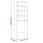 vidaXL Waschmaschinenschrank Grau Sonoma 64x24x190 cm vidaXL Waschmaschinenschrank Grau Sonoma 64x24x190 cm