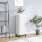 vidaXL Sideboard Hochglanz-Weiß 34,5x34x90 cm Holzwerkstoff vidaXL Sideboard Hochglanz-Weiß 34,5x34x90 cm Holzwerkstoff