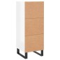 vidaXL Sideboard Hochglanz-Weiß 34,5x34x90 cm Holzwerkstoff vidaXL Sideboard Hochglanz-Weiß 34,5x34x90 cm Holzwerkstoff