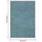 vidaXL Teppich Kurzflor 160x230 cm Blau vidaXL Teppich Kurzflor 160x230 cm Blau
