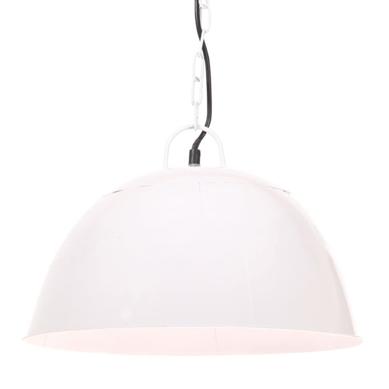 vidaXL Hängelampe Vintage Industriestil 25 W Weiß Rund 41 cm E27 vidaXL Hängelampe Vintage Industriestil 25 W Weiß Rund 41 cm E27