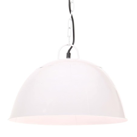 vidaXL Hängelampe Vintage Industriestil 25 W Weiß Rund 41 cm E27