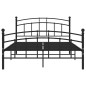 vidaXL Bettgestell Schwarz Metall 200x200 cm vidaXL Bettgestell Schwarz Metall 200x200 cm