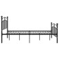 vidaXL Bettgestell Schwarz Metall 200x200 cm vidaXL Bettgestell Schwarz Metall 200x200 cm