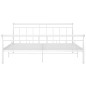 vidaXL Bettgestell Weiß Metall 160x200 cm vidaXL Bettgestell Weiß Metall 160x200 cm