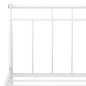 vidaXL Bettgestell Weiß Metall 160x200 cm vidaXL Bettgestell Weiß Metall 160x200 cm