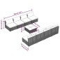 vidaXL 9-tlg. Garten-Lounge-Set mit Kissen Poly Rattan Schwarz vidaXL 9-tlg. Garten-Lounge-Set mit Kissen Poly Rattan Schwarz