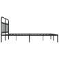 vidaXL Bettgestell mit Kopfteil Metall Schwarz 180x200 cm vidaXL Bettgestell mit Kopfteil Metall Schwarz 180x200 cm