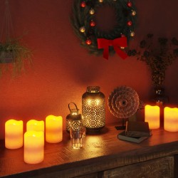 vidaXL LED-Kerzen 50 Stk. mit Fernbedienung Warmweiß