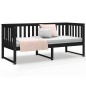 vidaXL Tagesbett Schwarz 75x190 cm Massivholz Kiefer vidaXL Tagesbett Schwarz 75x190 cm Massivholz Kiefer