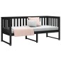 vidaXL Tagesbett Schwarz 75x190 cm Massivholz Kiefer vidaXL Tagesbett Schwarz 75x190 cm Massivholz Kiefer