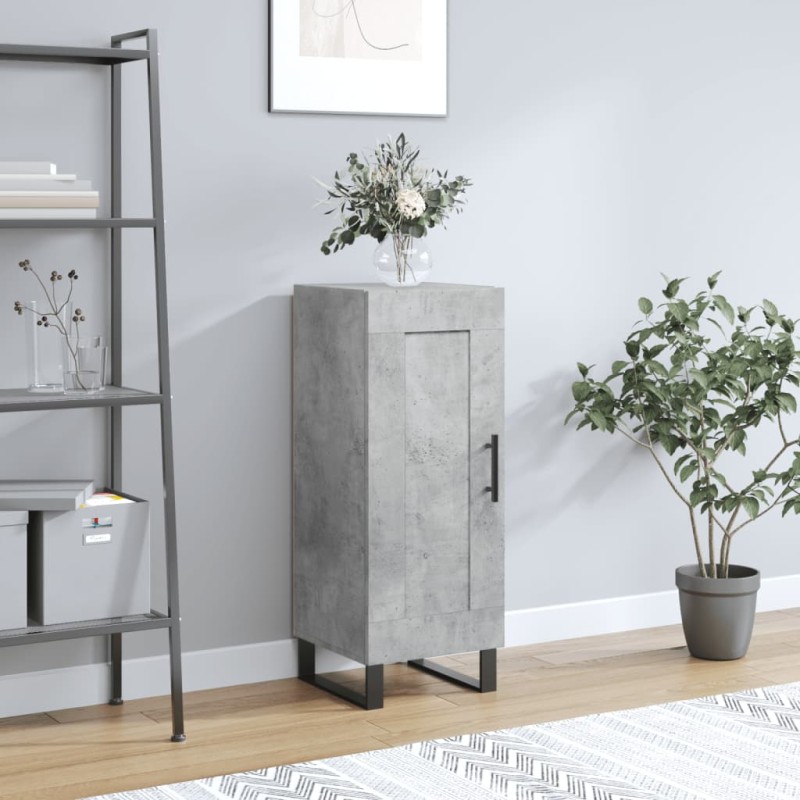 vidaXL Sideboard Betongrau 34,5x34x90 cm Holzwerkstoff vidaXL Sideboard Betongrau 34,5x34x90 cm Holzwerkstoff