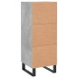 vidaXL Sideboard Betongrau 34,5x34x90 cm Holzwerkstoff vidaXL Sideboard Betongrau 34,5x34x90 cm Holzwerkstoff