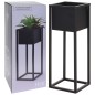 H&S Collection Blumentopf mit Ständer Metall Schwarz 60 cm H&S Collection Blumentopf mit Ständer Metall Schwarz 60 cm