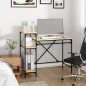 vidaXL Schreibtisch mit Regal Sonoma-Eiche 105x50x90 cm Holzwerkstoff vidaXL Schreibtisch mit Regal Sonoma-Eiche 105x50x90 cm Holzwerkstoff