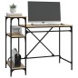 vidaXL Schreibtisch mit Regal Sonoma-Eiche 105x50x90 cm Holzwerkstoff vidaXL Schreibtisch mit Regal Sonoma-Eiche 105x50x90 cm Holzwerkstoff