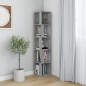 vidaXL Eckregal Grau Sonoma 33x33x164,5 cm Holzwerkstoff vidaXL Eckregal Grau Sonoma 33x33x164,5 cm Holzwerkstoff