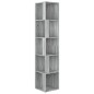 vidaXL Eckregal Grau Sonoma 33x33x164,5 cm Holzwerkstoff vidaXL Eckregal Grau Sonoma 33x33x164,5 cm Holzwerkstoff