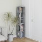 vidaXL Eckregal Grau Sonoma 33x33x164,5 cm Holzwerkstoff vidaXL Eckregal Grau Sonoma 33x33x164,5 cm Holzwerkstoff