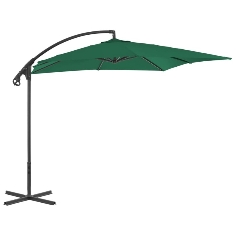 vidaXL Ampelschirm mit Stahlmast 250×250 cm Grün vidaXL Ampelschirm mit Stahlmast 250×250 cm Grün