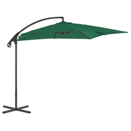 vidaXL Ampelschirm mit Stahlmast 250×250 cm Grün