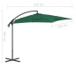 vidaXL Ampelschirm mit Stahlmast 250×250 cm Grün vidaXL Ampelschirm mit Stahlmast 250×250 cm Grün
