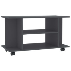 vidaXL TV-Schrank mit Rollen Grau 80x40x40 cm Holzwerkstoff