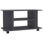 vidaXL TV-Schrank mit Rollen Grau 80x40x40 cm Holzwerkstoff vidaXL TV-Schrank mit Rollen Grau 80x40x40 cm Holzwerkstoff