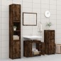 vidaXL Badschrank Räuchereiche 60x33x61 cm Holzwerkstoff vidaXL Badschrank Räuchereiche 60x33x61 cm Holzwerkstoff