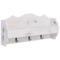 vidaXL Wandgarderobe Weiß 50×10×23 cm Holz vidaXL Wandgarderobe Weiß 50×10×23 cm Holz