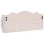 vidaXL Wandgarderobe Weiß 50×10×23 cm Holz vidaXL Wandgarderobe Weiß 50×10×23 cm Holz