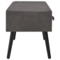 vidaXL Bank mit Schubladen 80 cm Grau Kunstleder vidaXL Bank mit Schubladen 80 cm Grau Kunstleder
