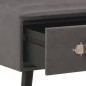 vidaXL Bank mit Schubladen 80 cm Grau Kunstleder vidaXL Bank mit Schubladen 80 cm Grau Kunstleder