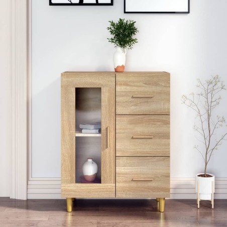 vidaXL Sideboard Sonoma-Eiche 69,5x34x90 cm Holzwerkstoff