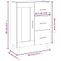 vidaXL Sideboard Sonoma-Eiche 69,5x34x90 cm Holzwerkstoff vidaXL Sideboard Sonoma-Eiche 69,5x34x90 cm Holzwerkstoff