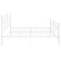 vidaXL Bettgestell Weiß Metall 200x200 cm vidaXL Bettgestell Weiß Metall 200x200 cm