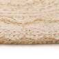 vidaXL Teppich Jute Geflochten Bedruckt 240 cm Rund vidaXL Teppich Jute Geflochten Bedruckt 240 cm Rund