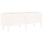 vidaXL Hochbeet Weiß 160x50x57 cm Massivholz Kiefer vidaXL Hochbeet Weiß 160x50x57 cm Massivholz Kiefer
