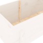 vidaXL Hochbeet Weiß 160x50x57 cm Massivholz Kiefer vidaXL Hochbeet Weiß 160x50x57 cm Massivholz Kiefer