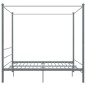 vidaXL Himmelbett Grau Metall 180x200 cm vidaXL Himmelbett Grau Metall 180x200 cm